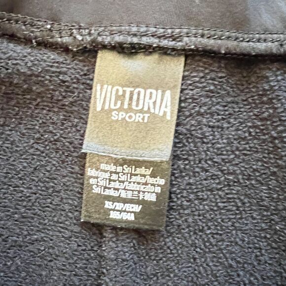 Victoria Sport Victoria's Secret Sweat Shorts Size XS Black/Pink Spell Out - Picture 5 of 10